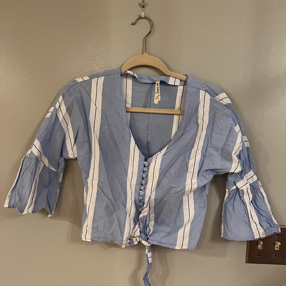Womens small striped crop top